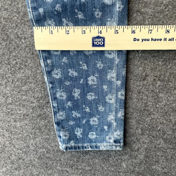 ADRIANO GOLDSCHMIED + LIBERTY ART FABRICS Floral Print Denim Blue Jeans Size 27R - Picture 15 of 16